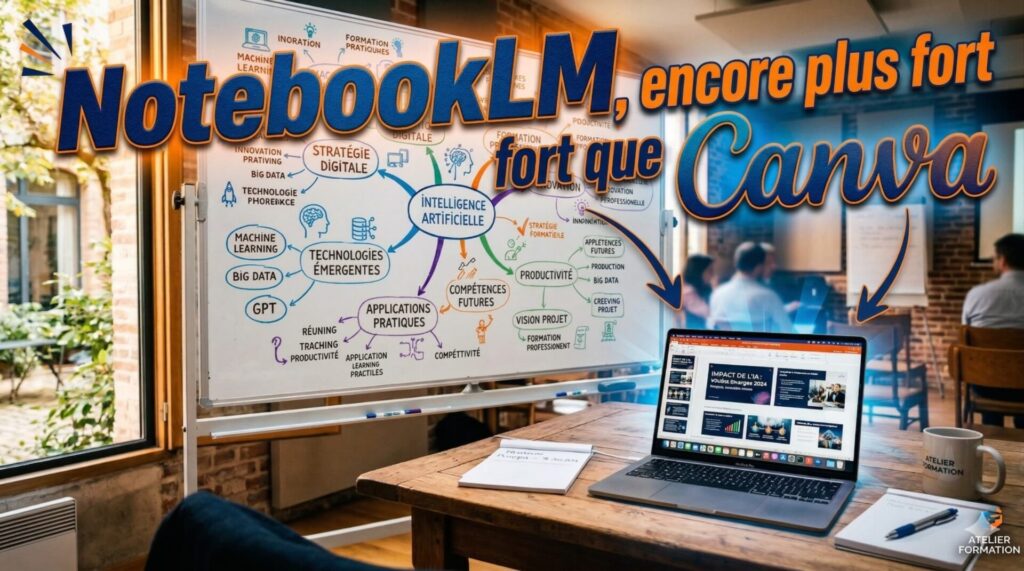 Notebook LM vs CANVA : l&rsquo;IA au service des entreprises par CIA Bourges